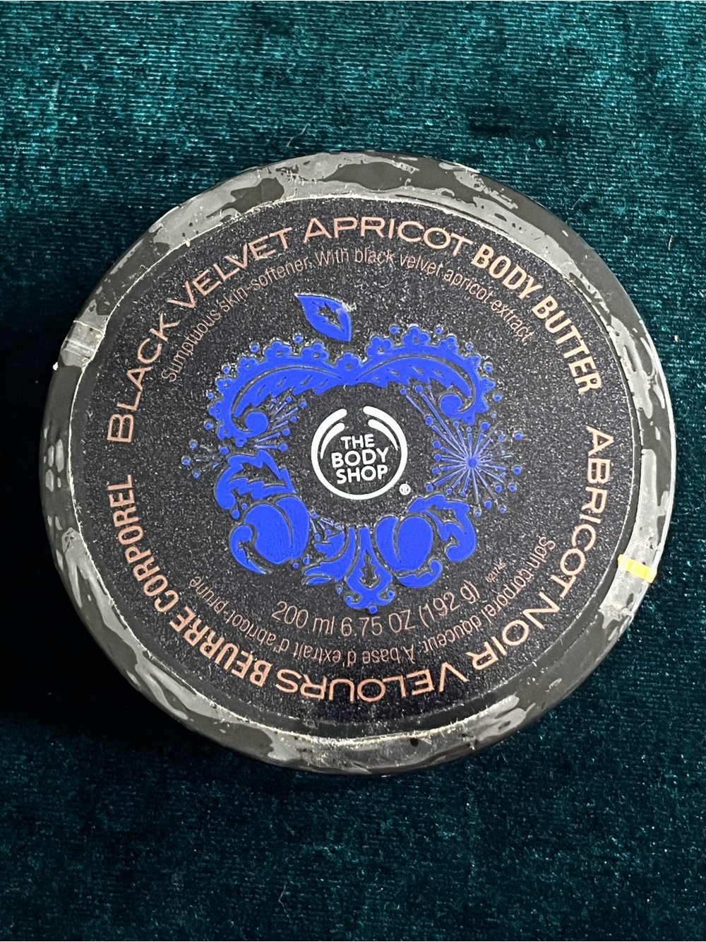 The Body Shop Sealed Black Velvet Apricot Body Butter - Original UK RARE